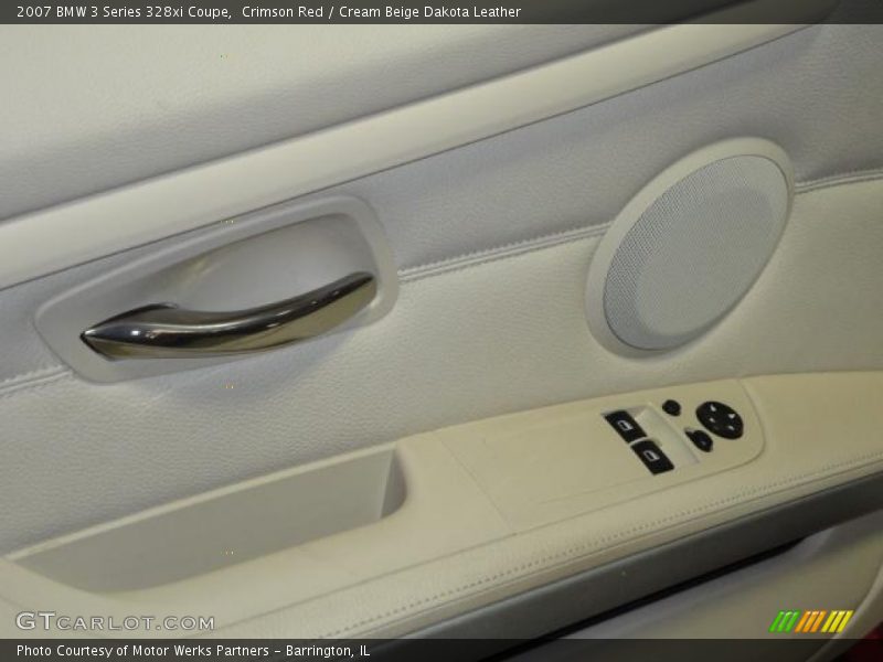Crimson Red / Cream Beige Dakota Leather 2007 BMW 3 Series 328xi Coupe