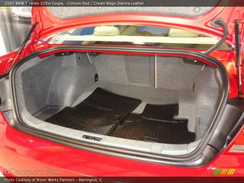 Crimson Red / Cream Beige Dakota Leather 2007 BMW 3 Series 328xi Coupe