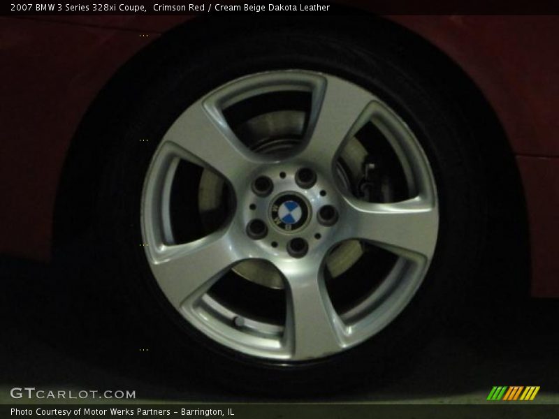 Crimson Red / Cream Beige Dakota Leather 2007 BMW 3 Series 328xi Coupe