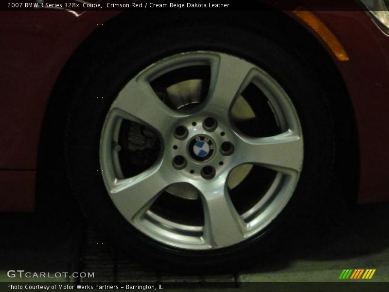 Crimson Red / Cream Beige Dakota Leather 2007 BMW 3 Series 328xi Coupe