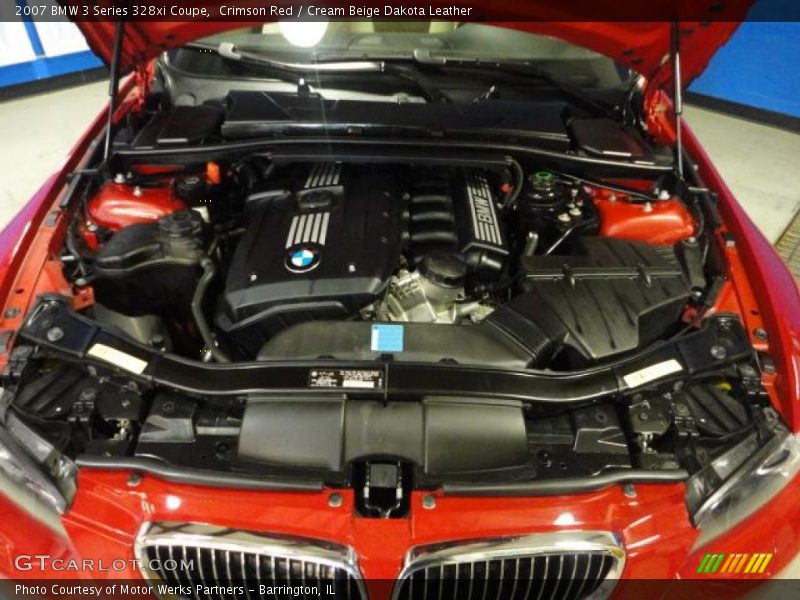 Crimson Red / Cream Beige Dakota Leather 2007 BMW 3 Series 328xi Coupe