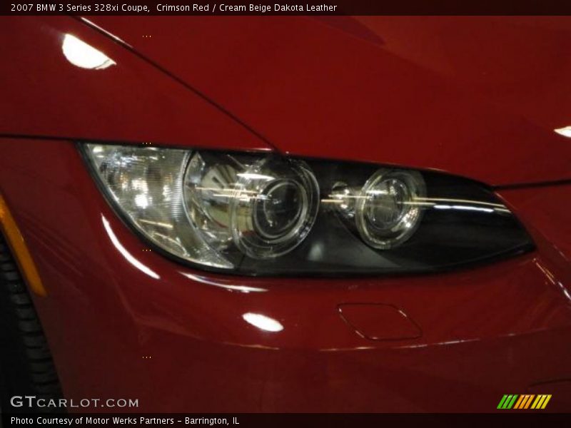 Crimson Red / Cream Beige Dakota Leather 2007 BMW 3 Series 328xi Coupe