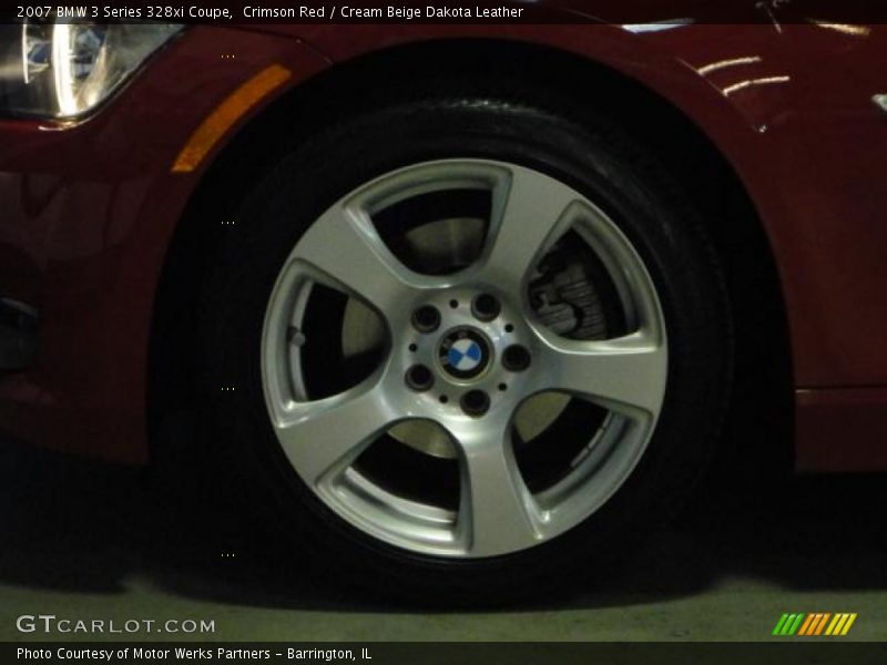 Crimson Red / Cream Beige Dakota Leather 2007 BMW 3 Series 328xi Coupe