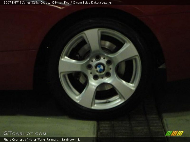 Crimson Red / Cream Beige Dakota Leather 2007 BMW 3 Series 328xi Coupe