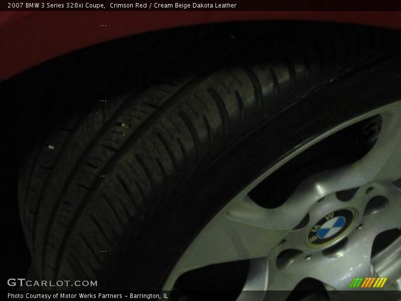 Crimson Red / Cream Beige Dakota Leather 2007 BMW 3 Series 328xi Coupe