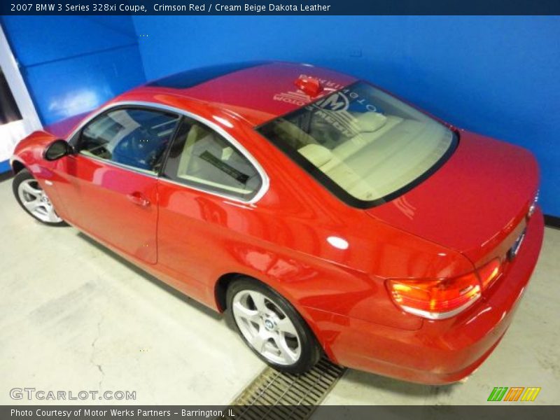 Crimson Red / Cream Beige Dakota Leather 2007 BMW 3 Series 328xi Coupe