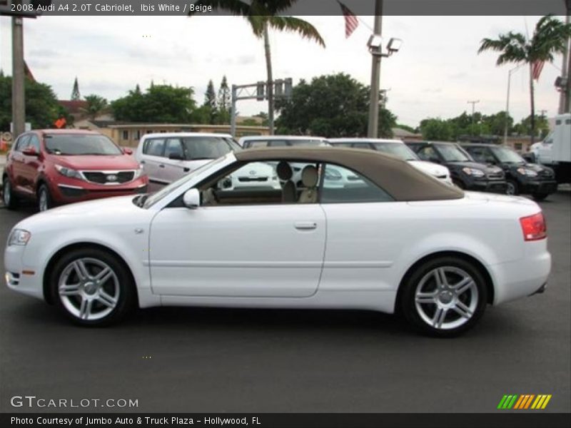 Ibis White / Beige 2008 Audi A4 2.0T Cabriolet
