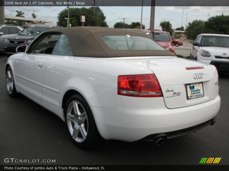 Ibis White / Beige 2008 Audi A4 2.0T Cabriolet