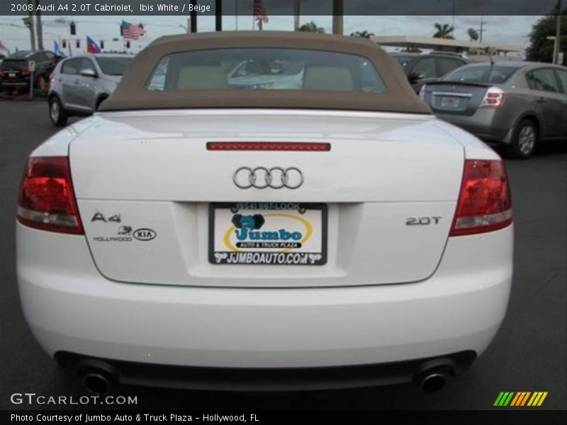 Ibis White / Beige 2008 Audi A4 2.0T Cabriolet