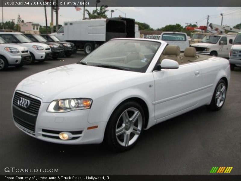 Ibis White / Beige 2008 Audi A4 2.0T Cabriolet