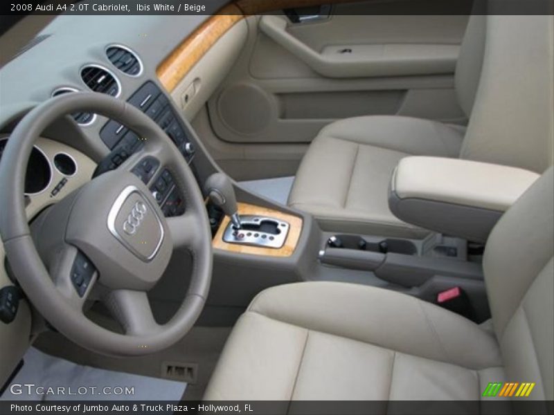 Ibis White / Beige 2008 Audi A4 2.0T Cabriolet