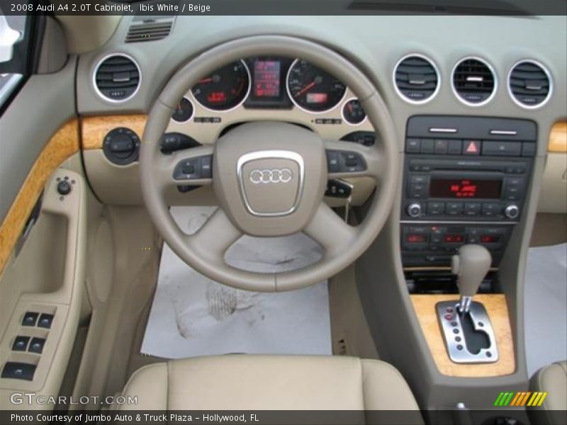 Ibis White / Beige 2008 Audi A4 2.0T Cabriolet