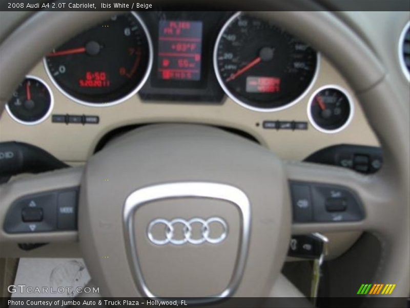 Ibis White / Beige 2008 Audi A4 2.0T Cabriolet