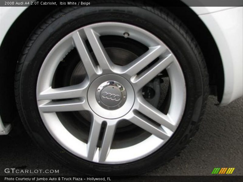 Ibis White / Beige 2008 Audi A4 2.0T Cabriolet