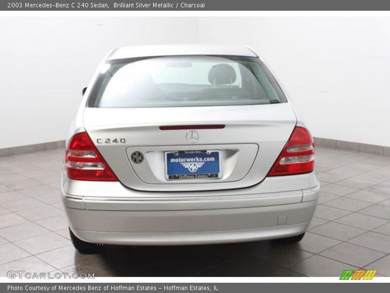 Brilliant Silver Metallic / Charcoal 2003 Mercedes-Benz C 240 Sedan