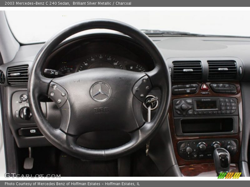 Brilliant Silver Metallic / Charcoal 2003 Mercedes-Benz C 240 Sedan