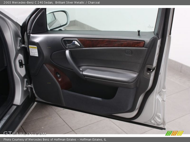 Brilliant Silver Metallic / Charcoal 2003 Mercedes-Benz C 240 Sedan