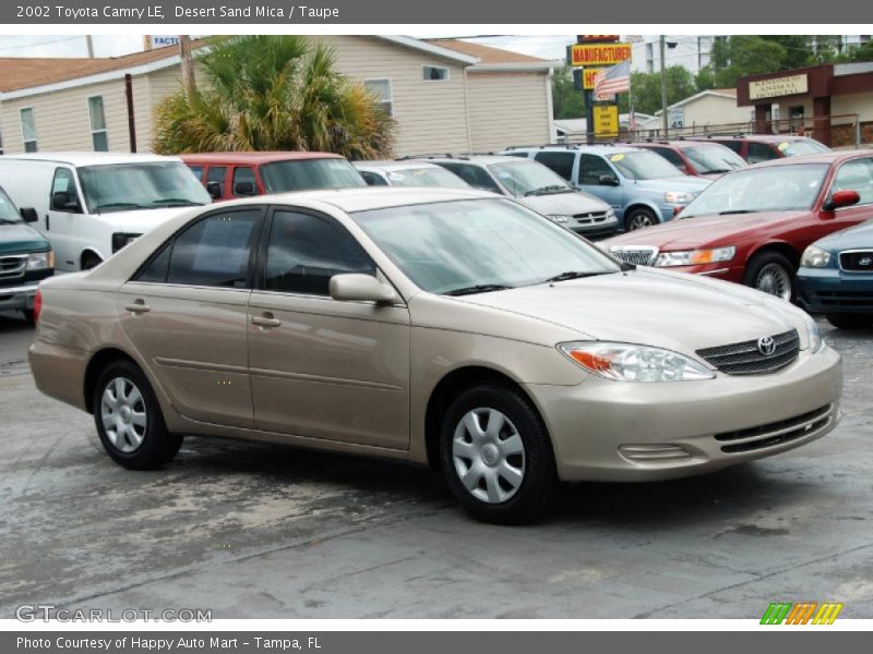 Desert Sand Mica / Taupe 2002 Toyota Camry LE