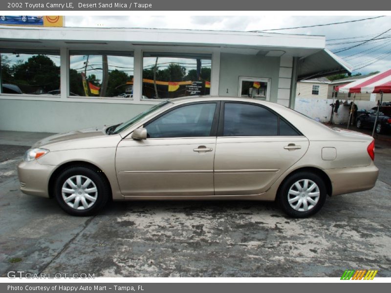 Desert Sand Mica / Taupe 2002 Toyota Camry LE