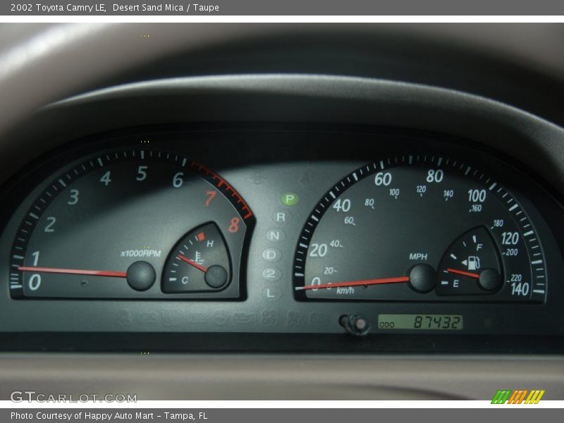 Desert Sand Mica / Taupe 2002 Toyota Camry LE