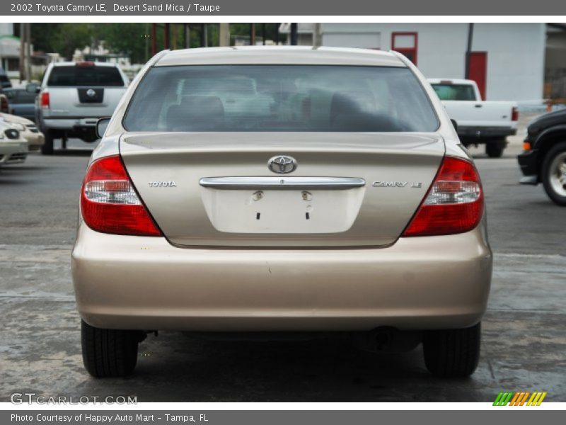 Desert Sand Mica / Taupe 2002 Toyota Camry LE