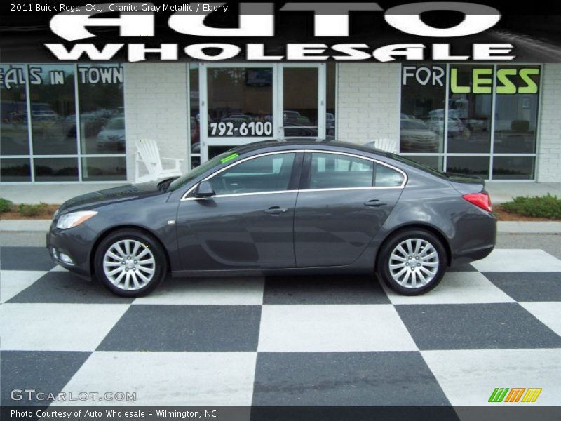 Granite Gray Metallic / Ebony 2011 Buick Regal CXL
