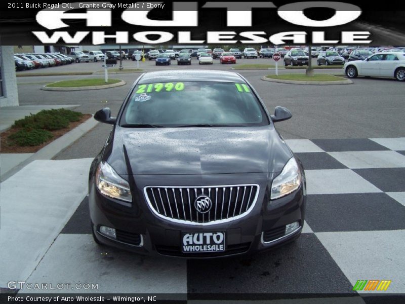 Granite Gray Metallic / Ebony 2011 Buick Regal CXL