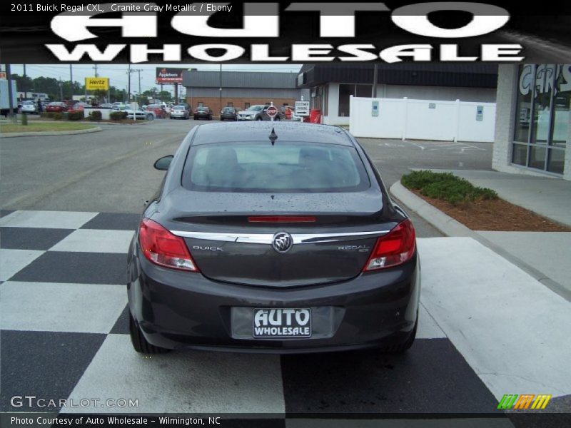 Granite Gray Metallic / Ebony 2011 Buick Regal CXL