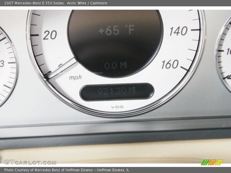 Arctic White / Cashmere 2007 Mercedes-Benz E 350 Sedan