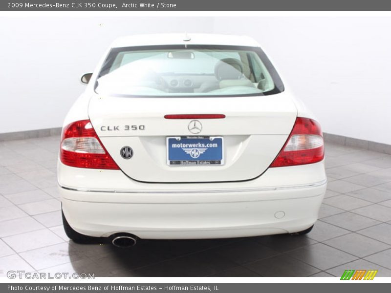 Arctic White / Stone 2009 Mercedes-Benz CLK 350 Coupe