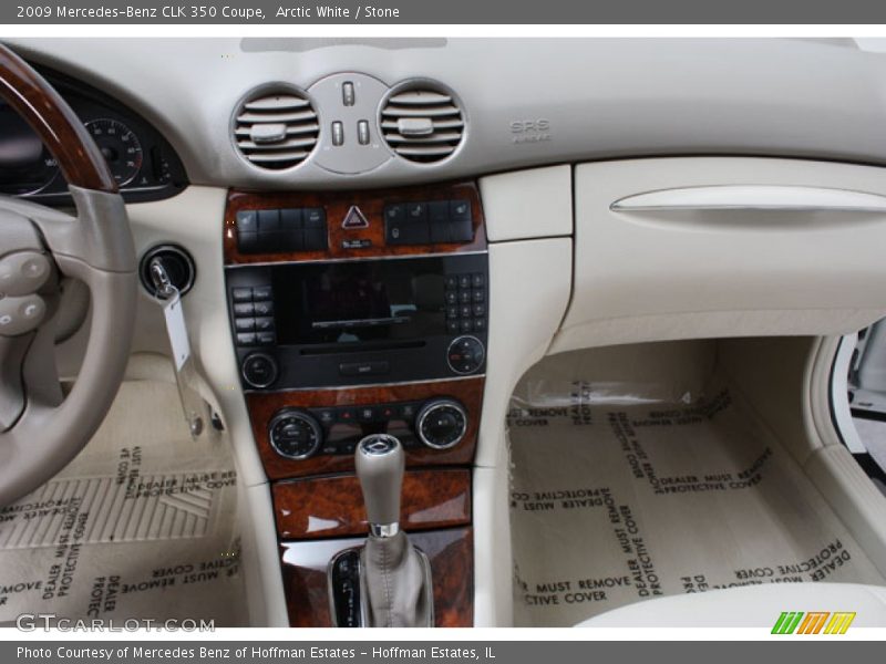 Arctic White / Stone 2009 Mercedes-Benz CLK 350 Coupe