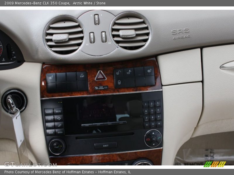 Arctic White / Stone 2009 Mercedes-Benz CLK 350 Coupe