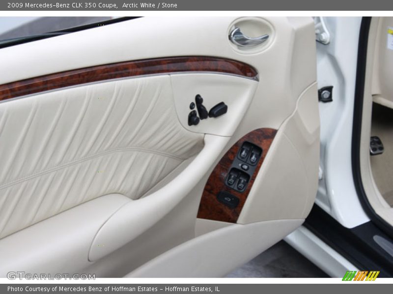 Arctic White / Stone 2009 Mercedes-Benz CLK 350 Coupe
