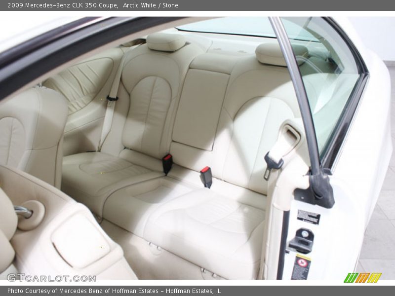 Arctic White / Stone 2009 Mercedes-Benz CLK 350 Coupe
