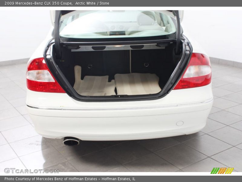 Arctic White / Stone 2009 Mercedes-Benz CLK 350 Coupe