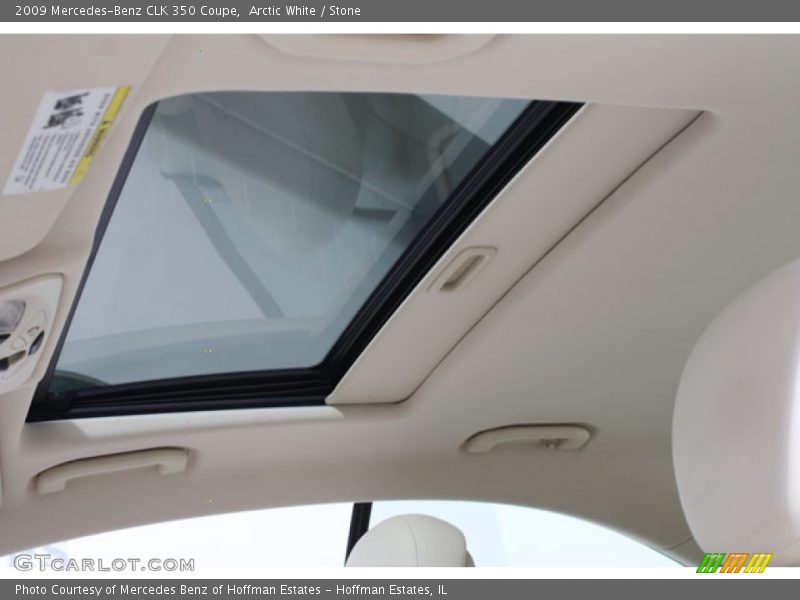 Arctic White / Stone 2009 Mercedes-Benz CLK 350 Coupe