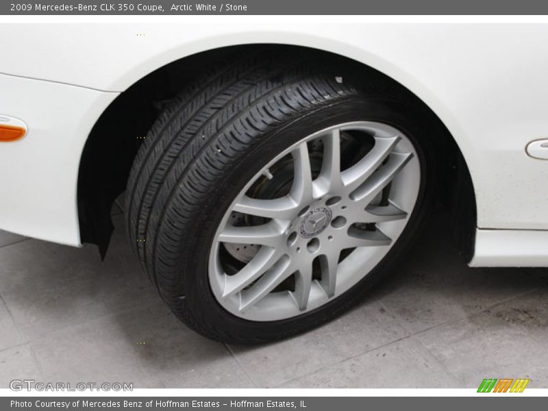 Arctic White / Stone 2009 Mercedes-Benz CLK 350 Coupe