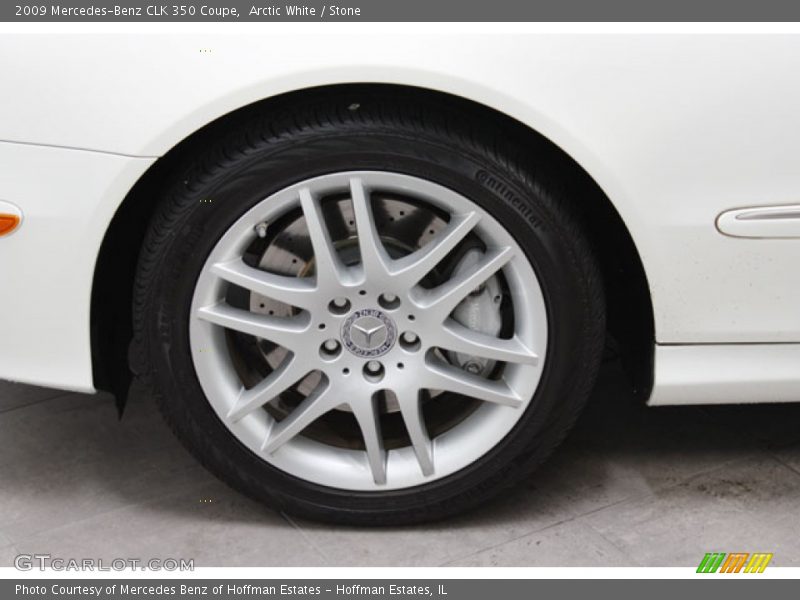 Arctic White / Stone 2009 Mercedes-Benz CLK 350 Coupe
