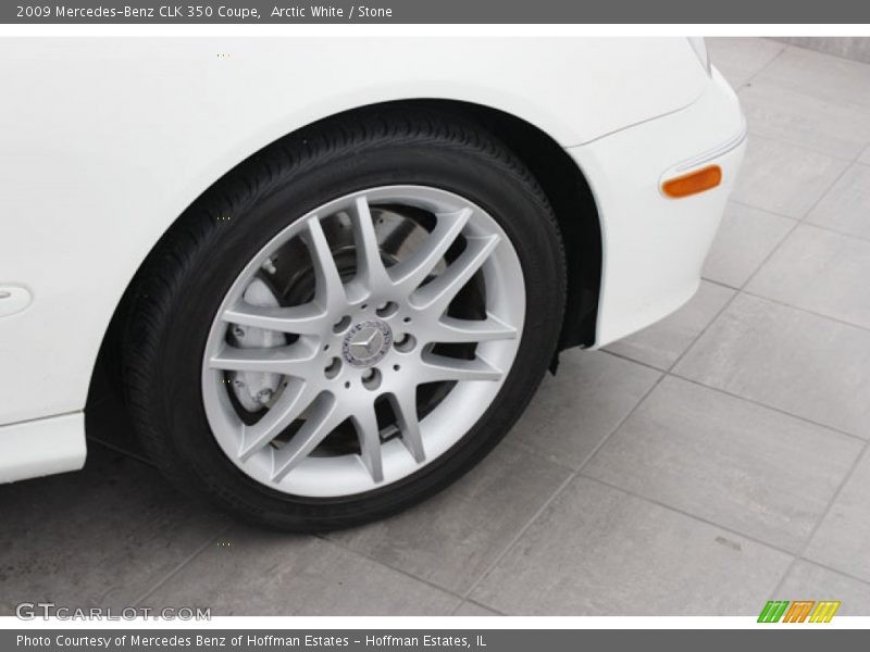 Arctic White / Stone 2009 Mercedes-Benz CLK 350 Coupe