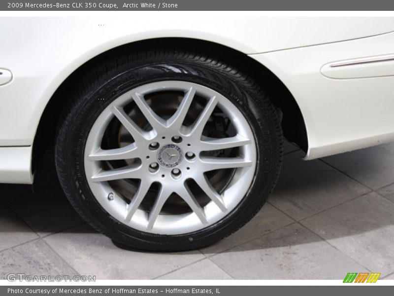 Arctic White / Stone 2009 Mercedes-Benz CLK 350 Coupe