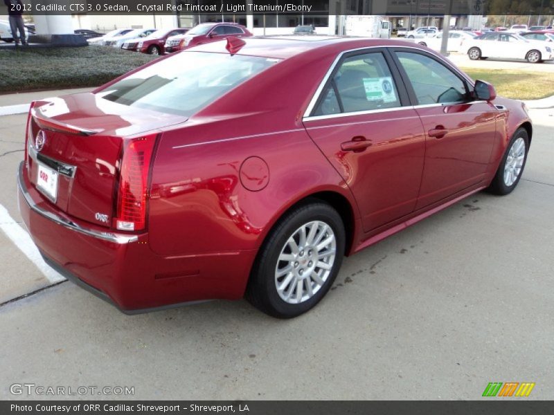 Crystal Red Tintcoat / Light Titanium/Ebony 2012 Cadillac CTS 3.0 Sedan