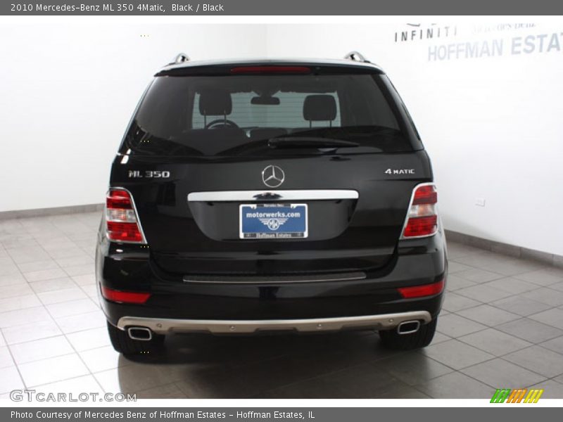 Black / Black 2010 Mercedes-Benz ML 350 4Matic