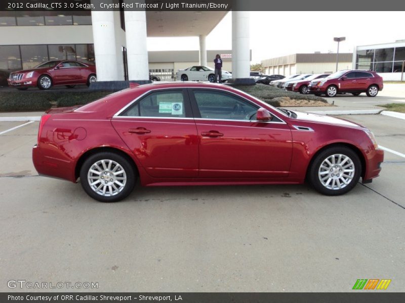 Crystal Red Tintcoat / Light Titanium/Ebony 2012 Cadillac CTS 3.0 Sedan