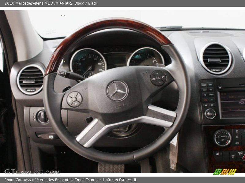 Black / Black 2010 Mercedes-Benz ML 350 4Matic