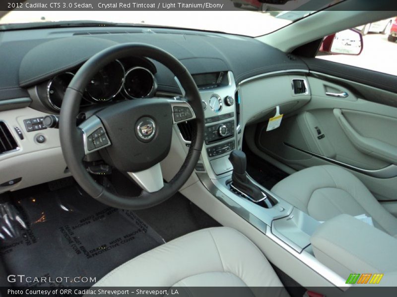 Crystal Red Tintcoat / Light Titanium/Ebony 2012 Cadillac CTS 3.0 Sedan
