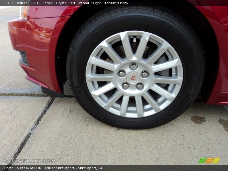 Crystal Red Tintcoat / Light Titanium/Ebony 2012 Cadillac CTS 3.0 Sedan