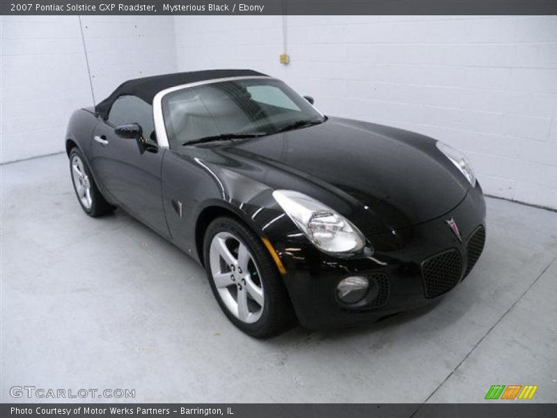 Mysterious Black / Ebony 2007 Pontiac Solstice GXP Roadster