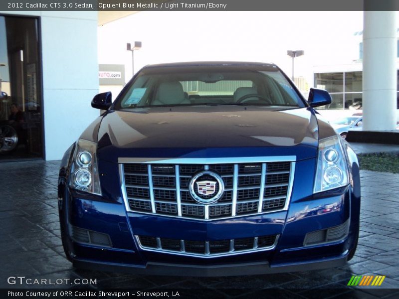 Opulent Blue Metallic / Light Titanium/Ebony 2012 Cadillac CTS 3.0 Sedan