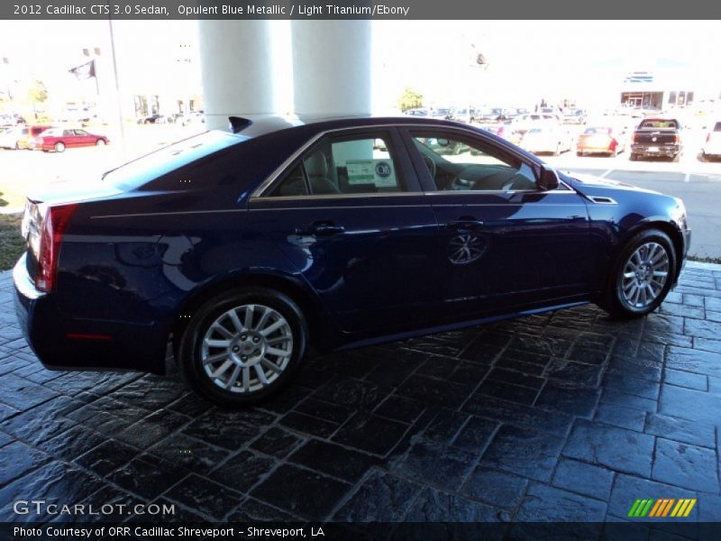 Opulent Blue Metallic / Light Titanium/Ebony 2012 Cadillac CTS 3.0 Sedan