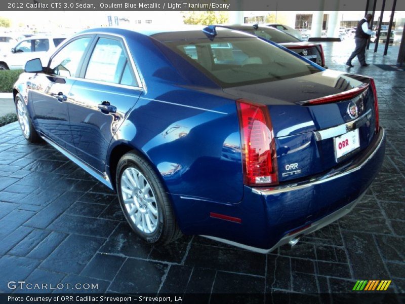 Opulent Blue Metallic / Light Titanium/Ebony 2012 Cadillac CTS 3.0 Sedan